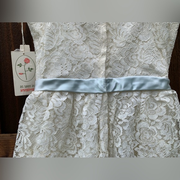 Vintage 70’s Layered Lace Dress Sz 13 - Picture 6 of 14